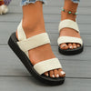 Tredora™ - Women's Wedge Heeled Sandals | Comfortable Ankle Strap