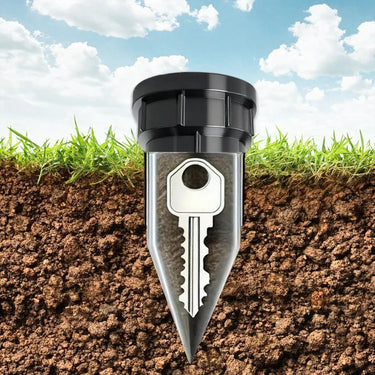 Außerhalb Ersatzschlüsselhalter | Gartenschlauchkopf-Design | Verstecktes Fach | Sichere Aufbewahrung