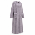 Women's Fleece Blanket Dress With Front Pockets