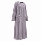 Women's Fleece Blanket Dress With Front Pockets