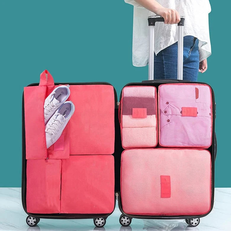 Portable Luggage Storage Bags Set Of 6
