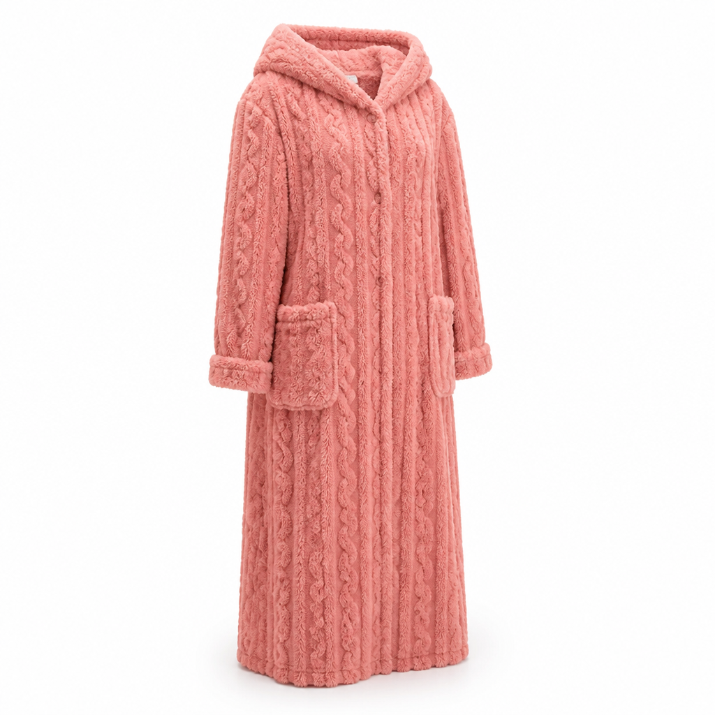 Women's Fleece Blanket Dress With Front Pockets
