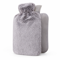 Hot Water Bottle With Plush Cover And Fleece Sleeve