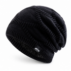 Fleece-Lined Winter Beanie Knit Hat 55 60 cm