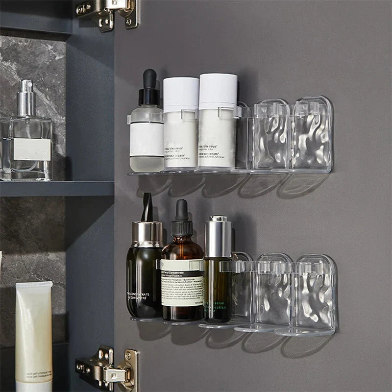 Wall-Mounted Storage Hooks Set No Drilling