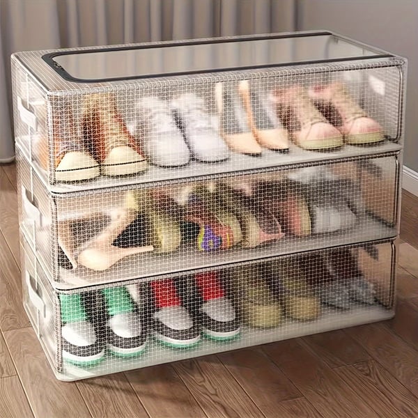 Foldable Storage Organizer for Shoes and Clothing