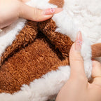 Comfortable women's slippers for relaxing at home in winter