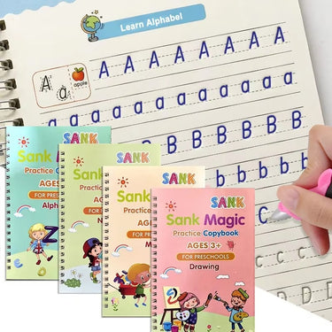 Magic Handwriting - Calligraphy Practice Stickers Handwriting Workbook for Kids