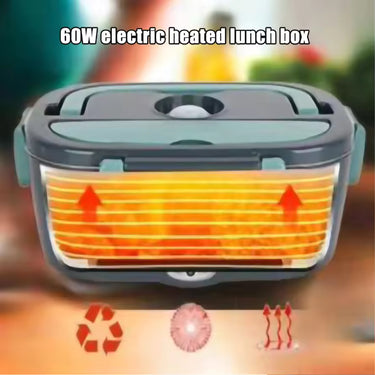 2-in-1 Portable Dual Voltage Electric 7-Piece Set Lunch Box