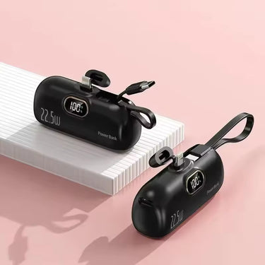 PowerCapsule™ 30000mAh Mini Portable Power Bank – Fast Charging for iPhone & Type-C