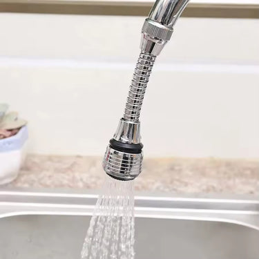 Rotating Faucet Sprayer Extender – Stainless Steel Water-Saving Tap Nozzle