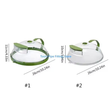 SteamGuard™ Microwave Splatter Cover – Plate Lid with Water Reservoir