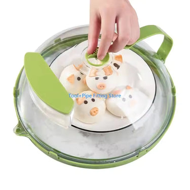 SteamGuard™ Microwave Splatter Cover – Plate Lid with Water Reservoir