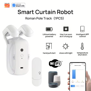 Smart WiFi Curtain Robot – App & Voice Control