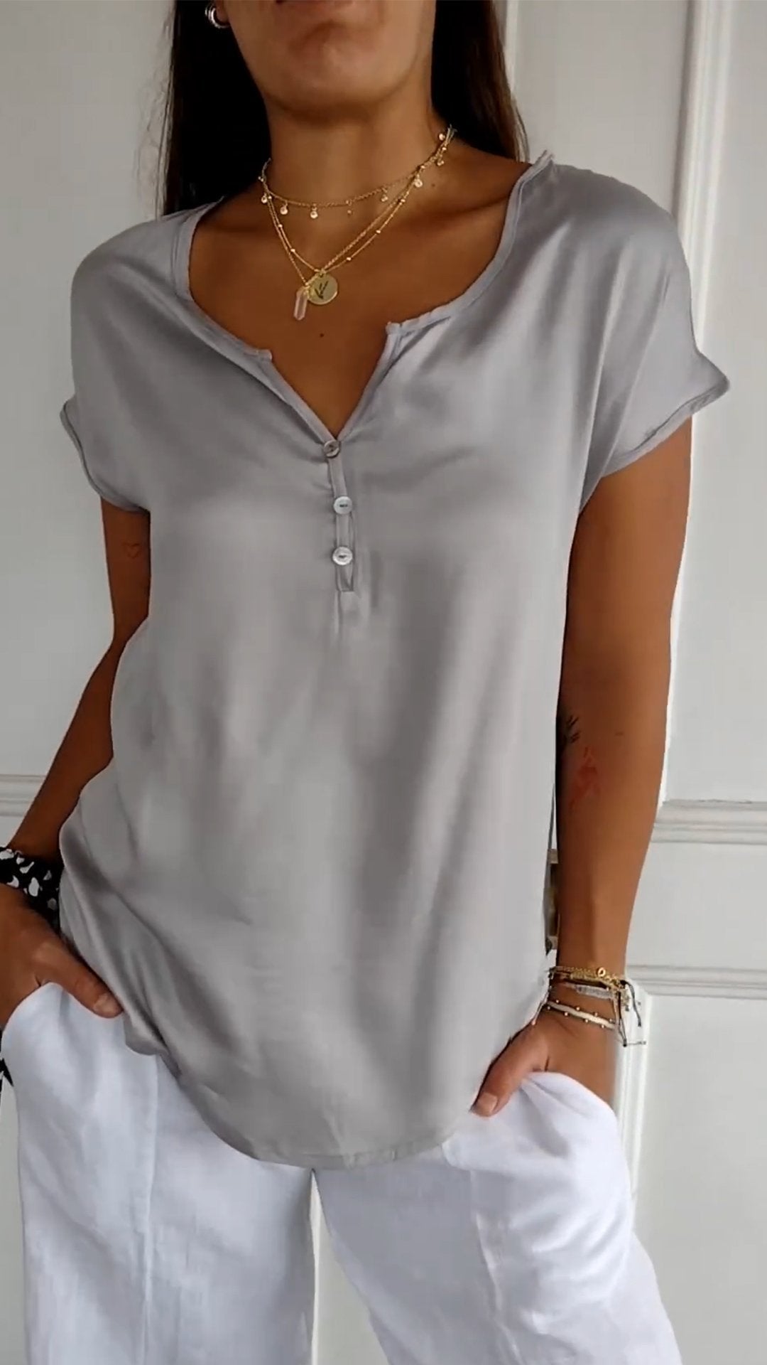 Iconic Comfort | V-Neck Tee