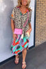 Aria™ - Lightweight Cotton Blend Summer Dress with Tropical Accents
