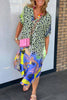 Aria™ - Lightweight Cotton Blend Summer Dress with Tropical Accents