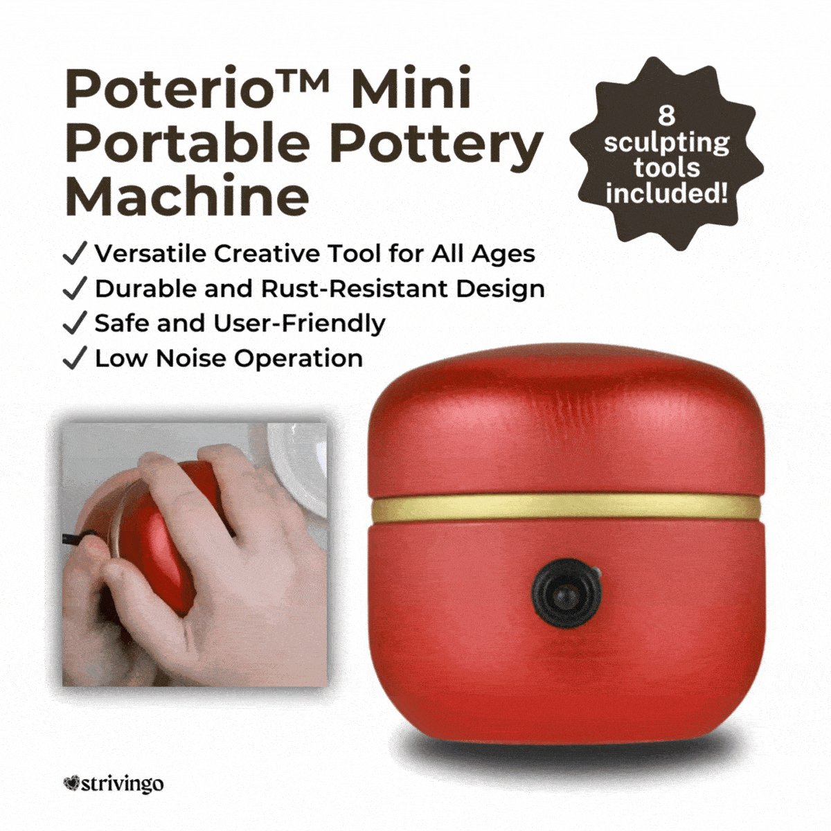 Poterio™ - Turn Your Kitchen Table Into a Professional Pottery Studio (+ FREE Mystery bonus)