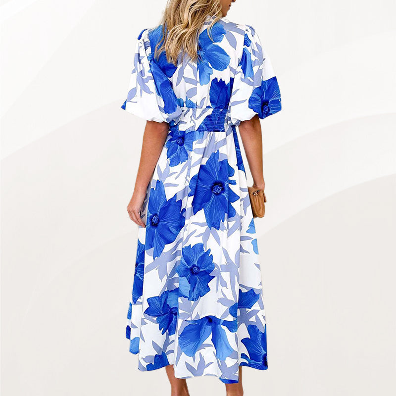 Floral Puff Summer Maxi Dress – For All Day Comfort
