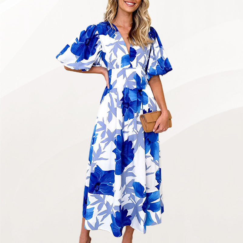 Floral Puff Summer Maxi Dress – For All Day Comfort