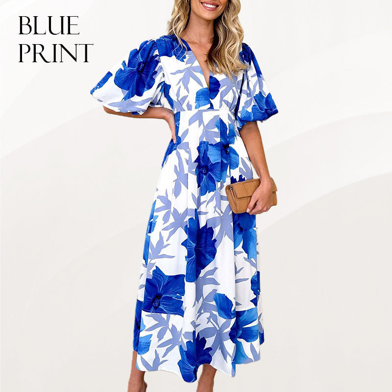 Floral Puff Summer Maxi Dress – For All Day Comfort