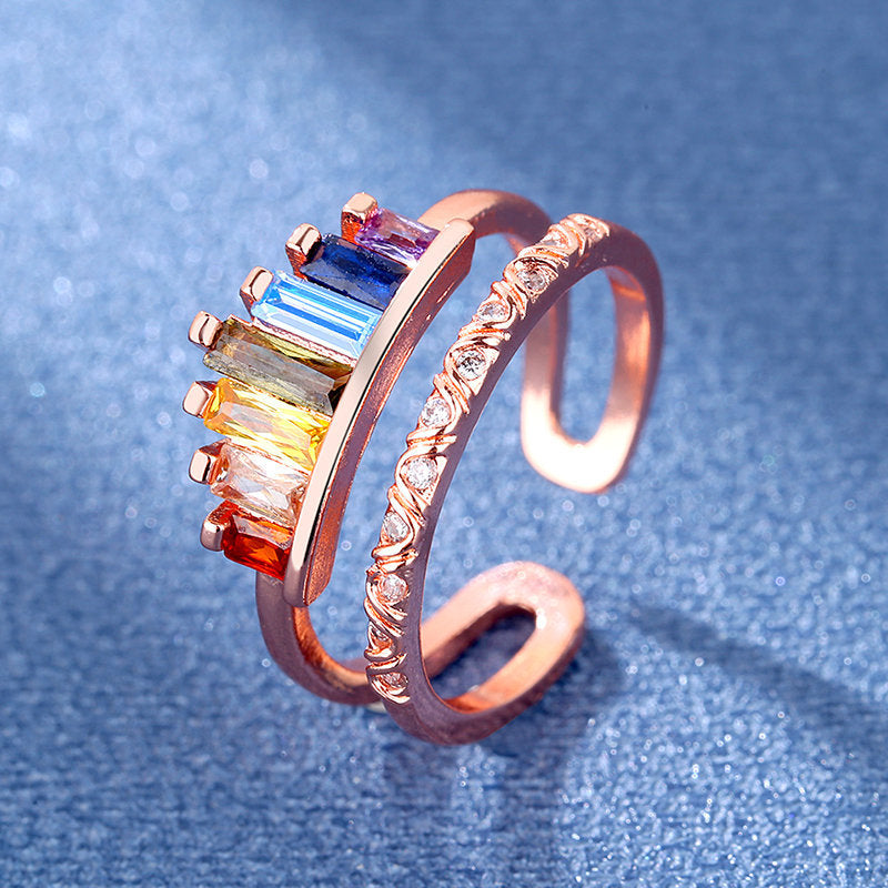 CrownBow™️ - Adjustable Rainbow Ring