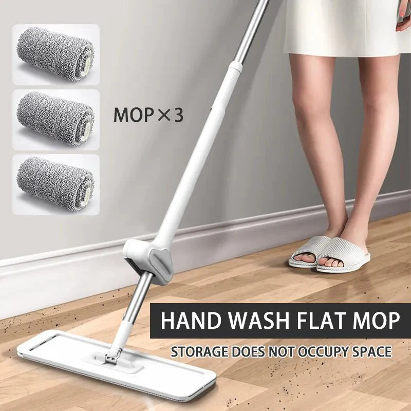 Squeeze Flat™ - Magic Squeeze Flat Mop + 3 Free Cloths – quanoloshop