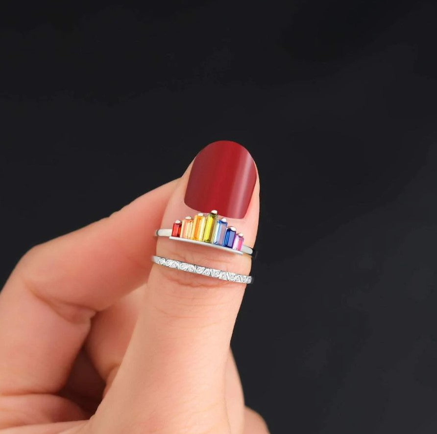 CrownBow™️ - Adjustable Rainbow Ring